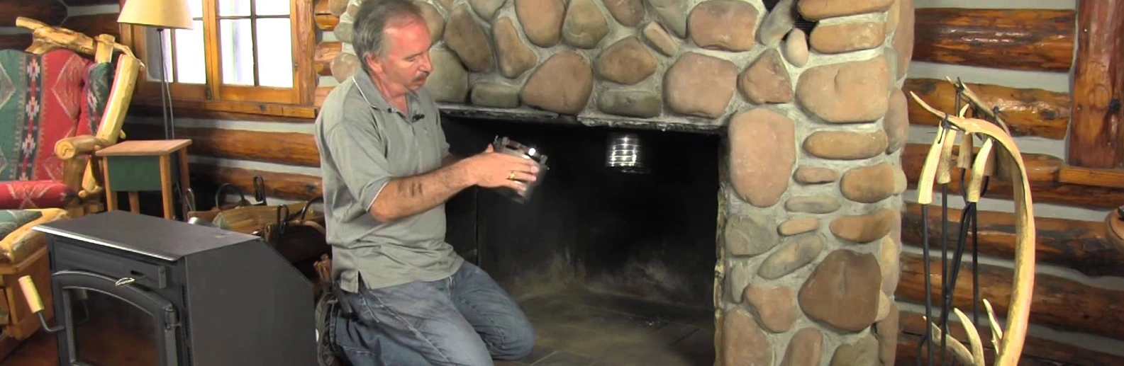 Wood Burning Fireplace